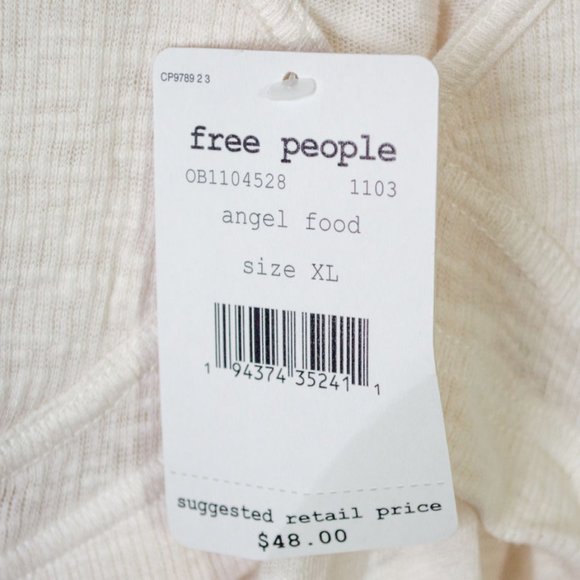 Free People Ivory Zinia V-Neck Tank XL - Picture 5 of 8